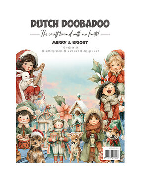 Dutch Doobadoo Merry & Bright A4 Collage Paperset (473.005.081) Dutch Doobadoo Merry & Bright A4 Collage Paperset (473.005.081)