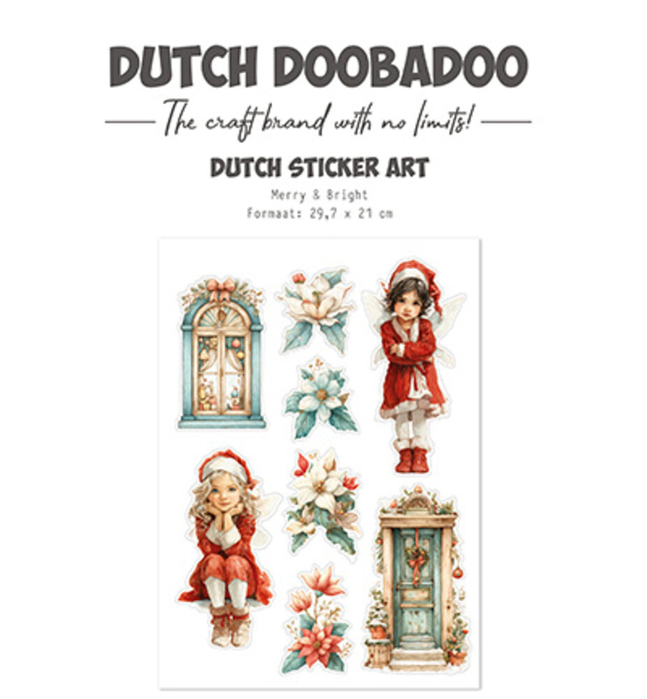 Dutch Doobadoo Dutch Sticker Art Transparent Stickers Merry & Bright (491.201.007) Dutch Doobadoo Dutch Sticker Art Transparent Stickers Merry & Bright (491.201.007)
