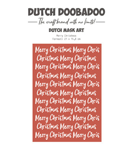 Dutch Doobadoo Dutch Mask Art Merry Christmas (470.715.183)