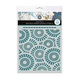 Cosmic Shimmer Andy Skinner 8x8 Inch Mixed Media Stencil Spiral Burst (08-0003-AS)