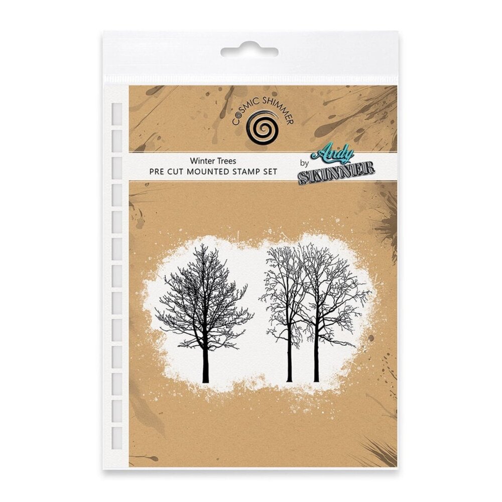 Cosmic Shimmer Andy Skinner Pre Cut Rubber Stamp Winter Trees Rubber (07-0042-AS) Cosmic Shimmer Andy Skinner Pre Cut Rubber Stamp Winter Trees Rubber (07-0042-AS)