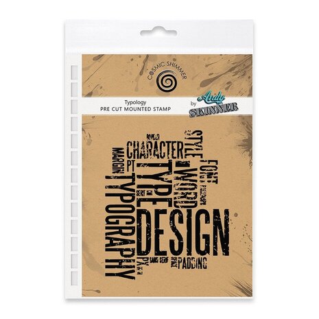 Cosmic Shimmer Andy Skinner Pre Cut Rubber Stamp Typology (07-0049-AS) Cosmic Shimmer Andy Skinner Pre Cut Rubber Stamp Typology (07-0049-AS)