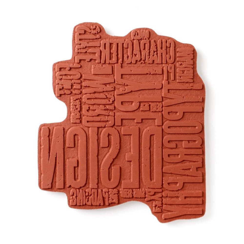 Cosmic Shimmer Andy Skinner Pre Cut Rubber Stamp Typology (07-0049-AS) Cosmic Shimmer Andy Skinner Pre Cut Rubber Stamp Typology (07-0049-AS)