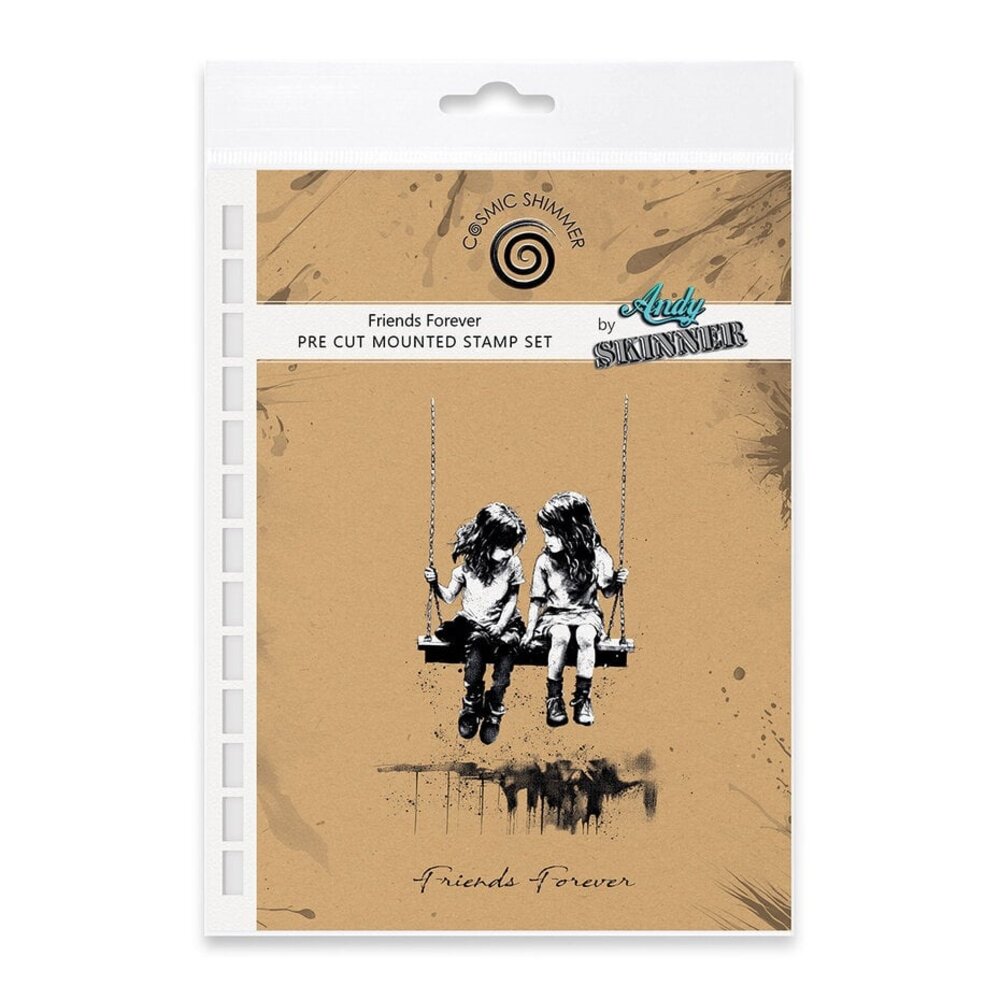 Cosmic Shimmer Andy Skinner Pre Cut Rubber Stamp Friends Forever (07-0063-AS) Cosmic Shimmer Andy Skinner Pre Cut Rubber Stamp Friends Forever (07-0063-AS)