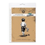 Cosmic Shimmer Andy Skinner Pre Cut Rubber Stamp Let The Adventure Begin (07-0073-AS)