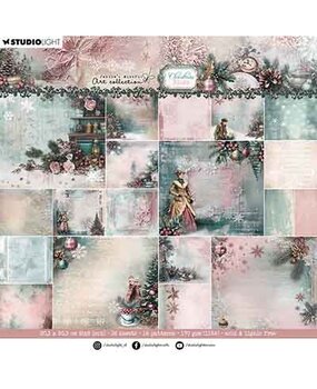 Studio Light Christmas Blush 8x8 Inch Backgrounds Paper Pad (JMA-CB-DPP393)