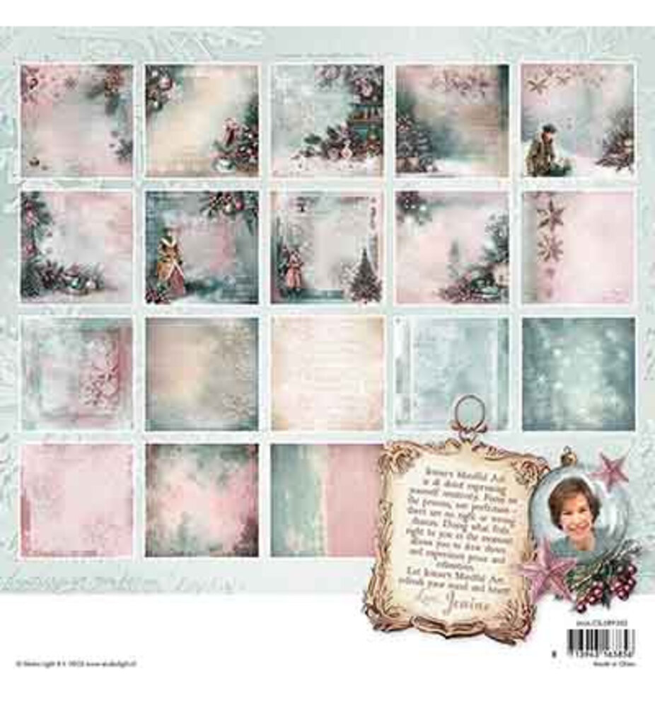 Studio Light Christmas Blush 8x8 Inch Backgrounds Paper Pad (JMA-CB-DPP393) Studio Light Christmas Blush 8x8 Inch Backgrounds Paper Pad (JMA-CB-DPP393)