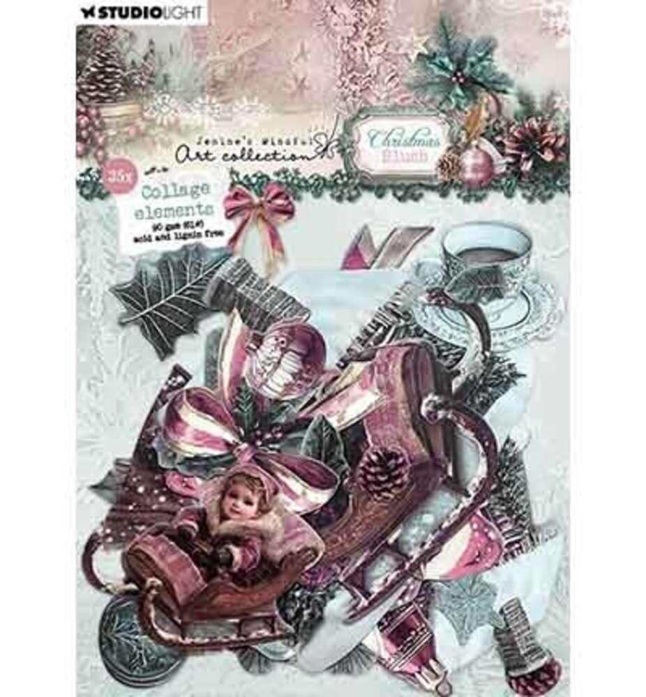 Studio Light Christmas Blush Collage Elements (JMA-CB-PE45) Studio Light Christmas Blush Collage Elements (JMA-CB-PE45)
