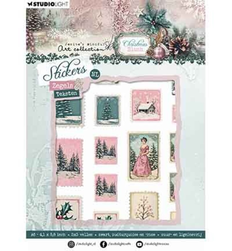 Studio Light Christmas Blush Stickers Zegels & Teksten (JMA-CB-STIC53) Studio Light Christmas Blush Stickers Zegels & Teksten (JMA-CB-STIC53)