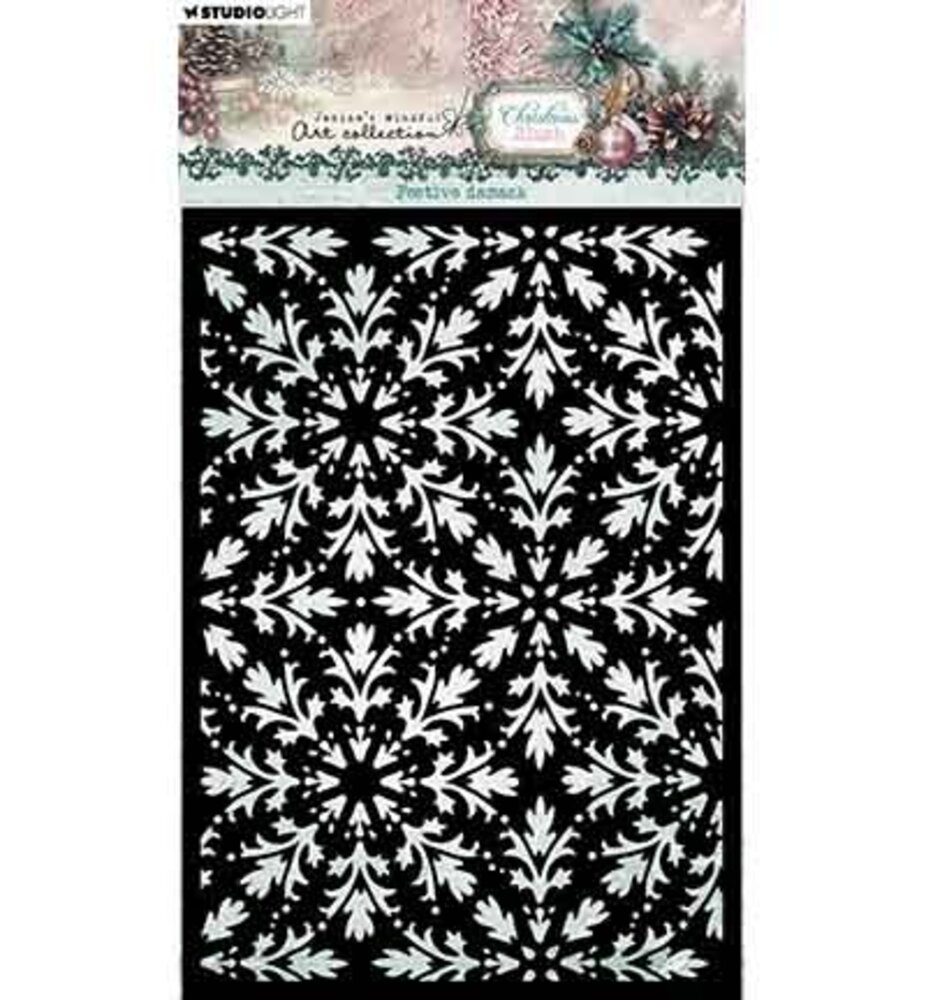 Studio Light Christmas Blush Masking Stencil Festive Damask (JMA-CB-MASK374) Studio Light Christmas Blush Masking Stencil Festive Damask (JMA-CB-MASK374)