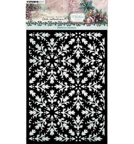 Studio Light Christmas Blush Masking Stencil Festive Damask (JMA-CB-MASK374) Studio Light Christmas Blush Masking Stencil Festive Damask (JMA-CB-MASK374)