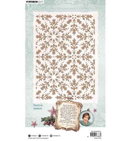 Studio Light Christmas Blush Masking Stencil Festive Damask (JMA-CB-MASK374) Studio Light Christmas Blush Masking Stencil Festive Damask (JMA-CB-MASK374)