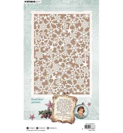 Studio Light Christmas Blush Masking Stencil Snowflake Pattern (JMA-CB-MASK375)