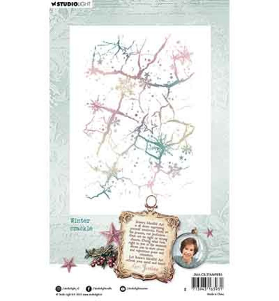 Studio Light Christmas Blush Clear Stamp Winter Crackle (JMA-CB-STAMP885) Studio Light Christmas Blush Clear Stamp Winter Crackle (JMA-CB-STAMP885)