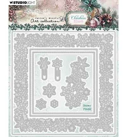 Studio Light Christmas Blush Snijmal Snowy Frame (JMA-CB-CD1059)