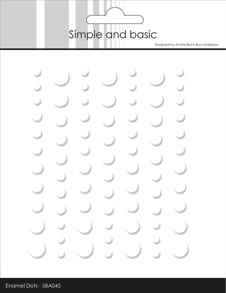 Simple and Basic Matte Enamel Dots Soft White (SBA045) Simple and Basic Matte Enamel Dots Soft White (SBA045)