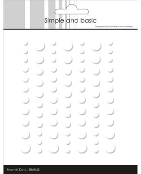 Simple and Basic Matte Enamel Dots Soft White (SBA045) Simple and Basic Matte Enamel Dots Soft White (SBA045)