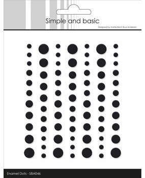 Simple and Basic Matte Enamel Dots Black (SBA046) Simple and Basic Matte Enamel Dots Black (SBA046)