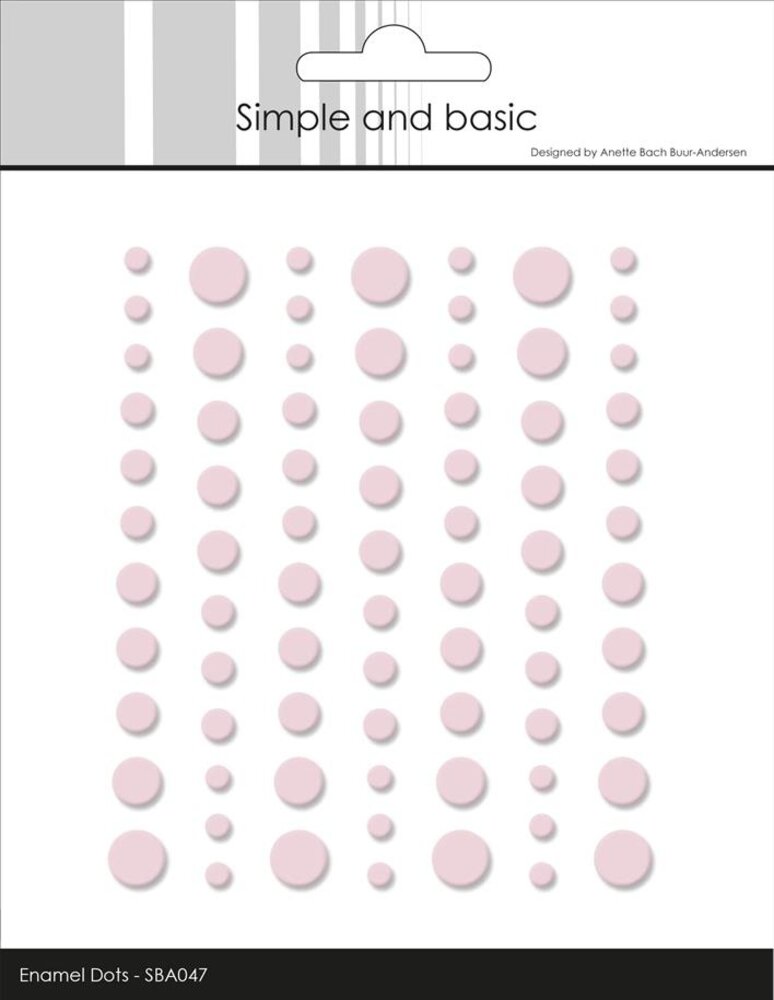 Simple and Basic Matte Enamel Dots Light Pink (SBA047) Simple and Basic Matte Enamel Dots Light Pink (SBA047)