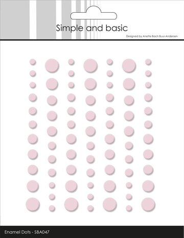 Simple and Basic Matte Enamel Dots Light Pink (SBA047) Simple and Basic Matte Enamel Dots Light Pink (SBA047)