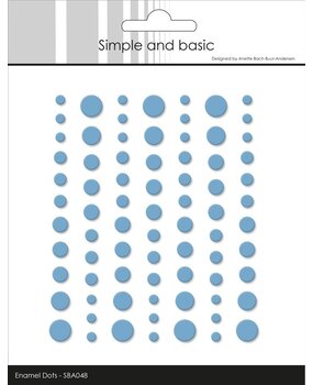 Simple and Basic Matte Enamel Dots Light Blue (SBA048) Simple and Basic Matte Enamel Dots Light Blue (SBA048)