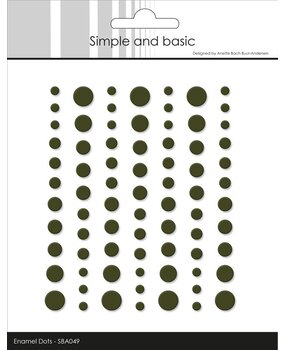 Simple and Basic Matte Enamel Dots Forest Green (SBA049) Simple and Basic Matte Enamel Dots Forest Green (SBA049)