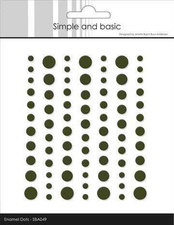 Simple and Basic Matte Enamel Dots Forest Green (SBA049) Simple and Basic Matte Enamel Dots Forest Green (SBA049)