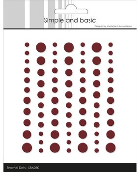 Simple and Basic Matte Enamel Dots Wine Red (SBA050) Simple and Basic Matte Enamel Dots Wine Red (SBA050)