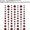 Simple and Basic Matte Enamel Dots Wine Red (SBA050) Simple and Basic Matte Enamel Dots Wine Red (SBA050)