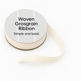 Simple and Basic Grosgrain Ribbon Ivory (SBA452)