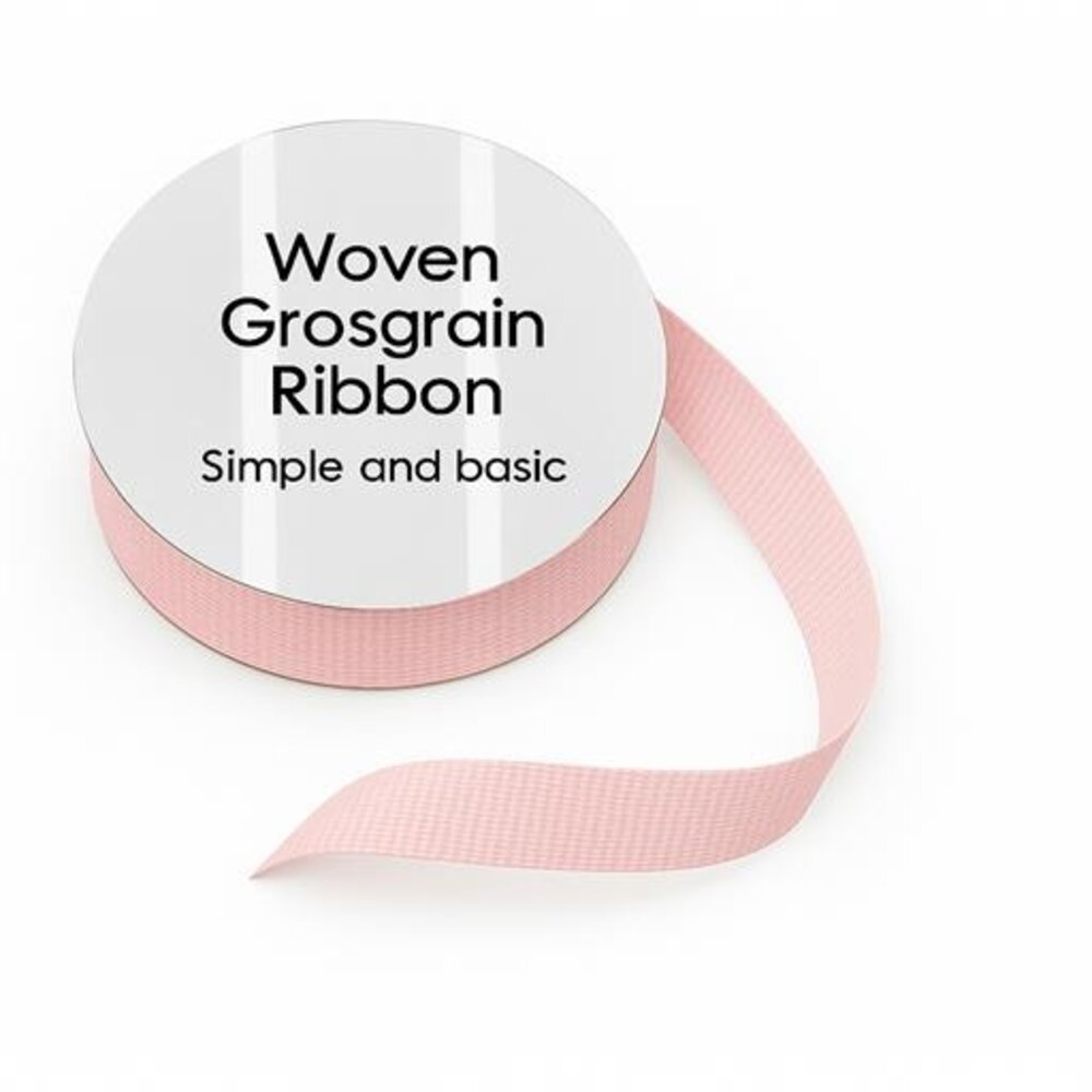 Simple and Basic Grosgrain Ribbon Light Pink (SBA453) Simple and Basic Grosgrain Ribbon Light Pink (SBA453)