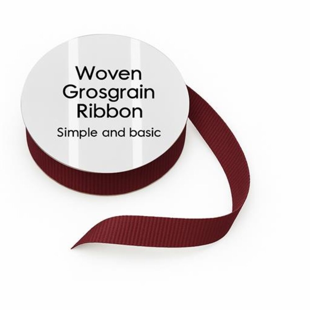 Simple and Basic Grosgrain Ribbon Dark Red (SBA455) Simple and Basic Grosgrain Ribbon Dark Red (SBA455)