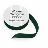 Simple and Basic Grosgrain Ribbon Dark Green (SBA456)