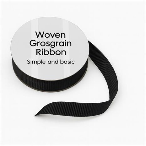 Simple and Basic Grosgrain Ribbon Black (SBA457) Simple and Basic Grosgrain Ribbon Black (SBA457)