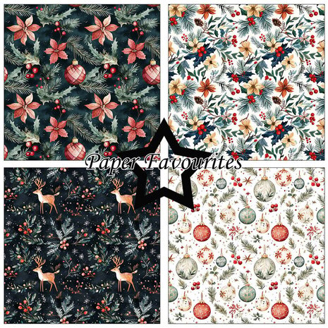 Paper Favourites Boho Christmas 12x12 Inch Paper Pad (PF752) Paper Favourites Boho Christmas 12x12 Inch Paper Pad (PF752)