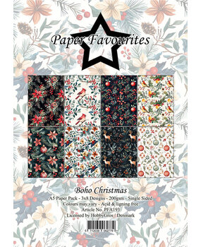 Paper Favourites Boho Christmas A5 Paper Pad (PFA193) Paper Favourites Boho Christmas A5 Paper Pad (PFA193)
