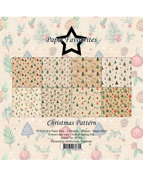 Paper Favourites Christmas Pattern 12x12 Inch Paper Pad (PF754) Paper Favourites Christmas Pattern 12x12 Inch Paper Pad (PF754)