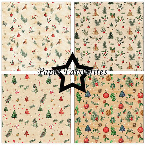 Paper Favourites Christmas Pattern 12x12 Inch Paper Pad (PF754) Paper Favourites Christmas Pattern 12x12 Inch Paper Pad (PF754)