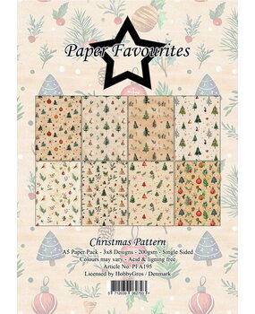 Paper Favourites Christmas Pattern A5 Paper Pad (PFA195) Paper Favourites Christmas Pattern A5 Paper Pad (PFA195)