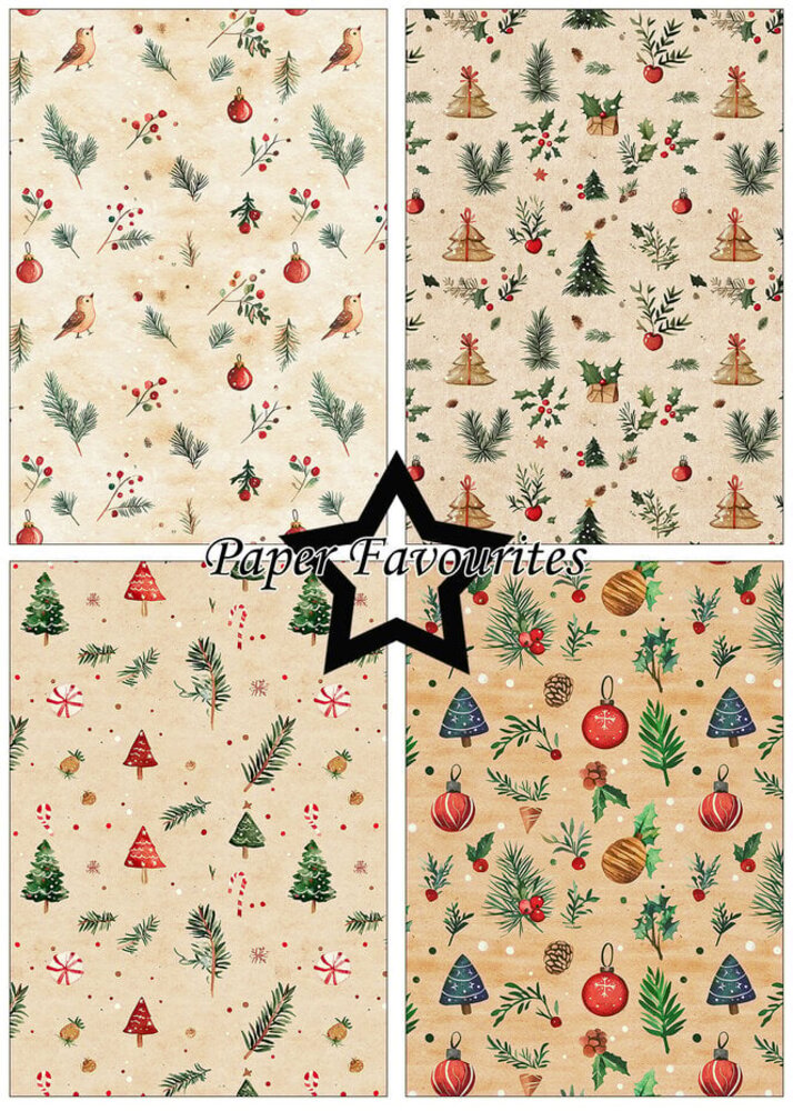 Paper Favourites Christmas Pattern A5 Paper Pad (PFA195) Paper Favourites Christmas Pattern A5 Paper Pad (PFA195)