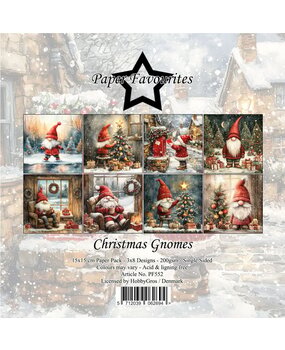 Paper Favourites Christmas Gnomes 6x6 Inch Paper Pad (PF552)