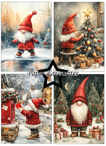 Paper Favourites Christmas Gnomes A6 Paper Pad (PFA593) Paper Favourites Christmas Gnomes A6 Paper Pad (PFA593)