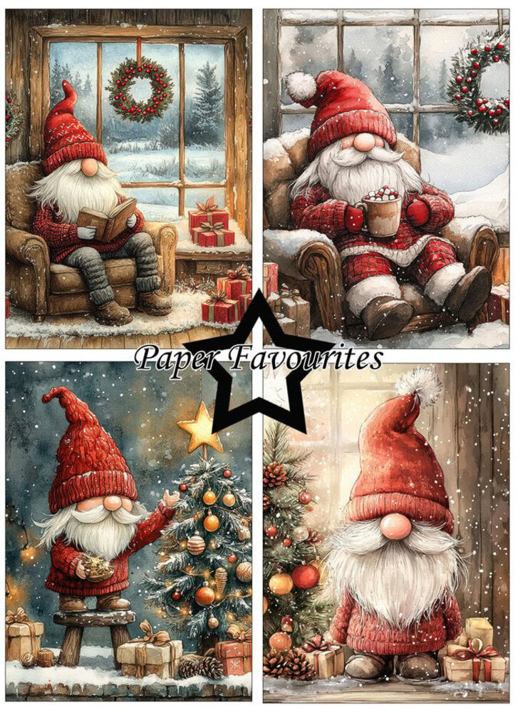 Paper Favourites Christmas Gnomes A6 Paper Pad (PFA593) Paper Favourites Christmas Gnomes A6 Paper Pad (PFA593)