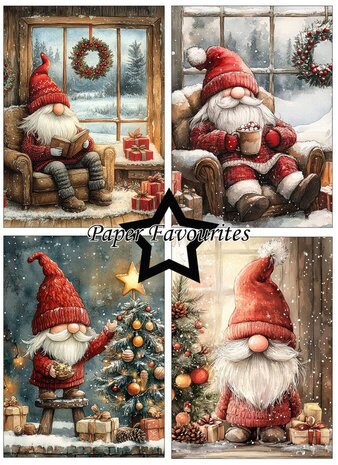 Paper Favourites Christmas Gnomes A6 Paper Pad (PFA593) Paper Favourites Christmas Gnomes A6 Paper Pad (PFA593)
