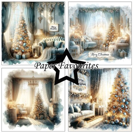 Paper Favourites Christmas Trees 6x6 Inch Paper Pad (PF553)