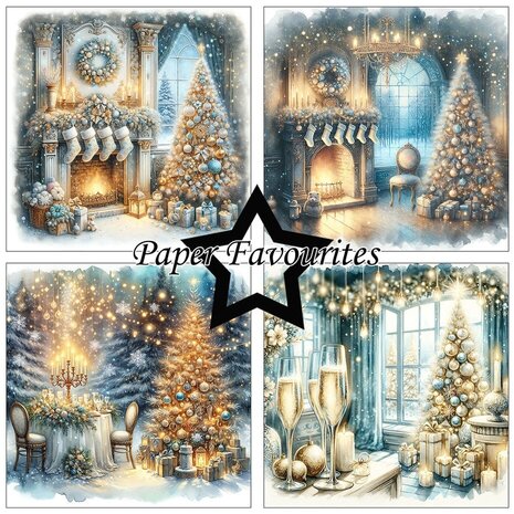 Paper Favourites Christmas Trees 6x6 Inch Paper Pad (PF553)