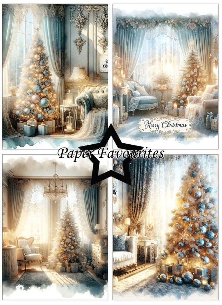 Paper Favourites Christmas Trees A6 Paper Pad (PFA594) Paper Favourites Christmas Trees A6 Paper Pad (PFA594)