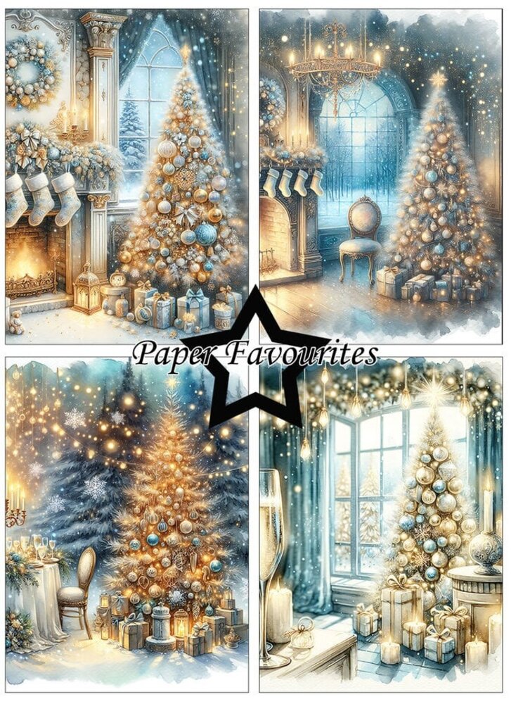 Paper Favourites Christmas Trees A6 Paper Pad (PFA594) Paper Favourites Christmas Trees A6 Paper Pad (PFA594)