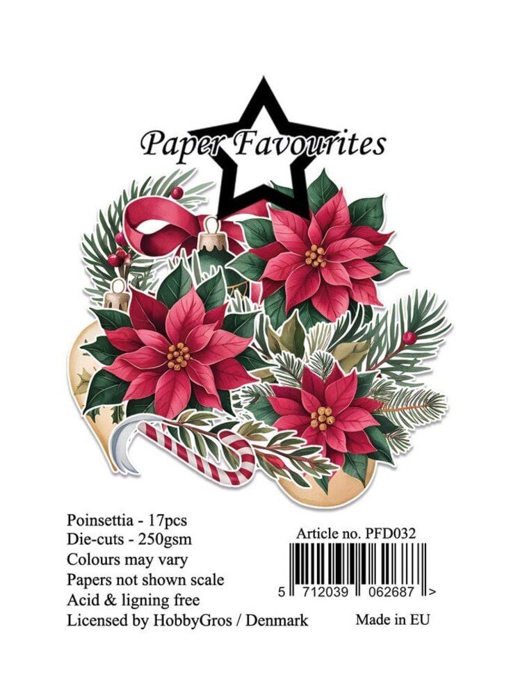 Paper Favourites Die-Cuts Poinsettia (PFD032)