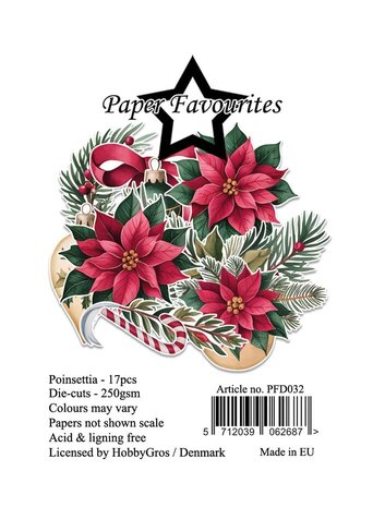Paper Favourites Die-Cuts Poinsettia (PFD032)